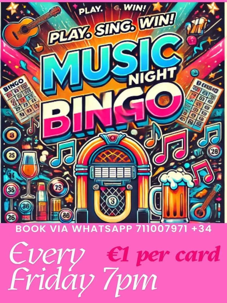 Poster for Musical Bingo