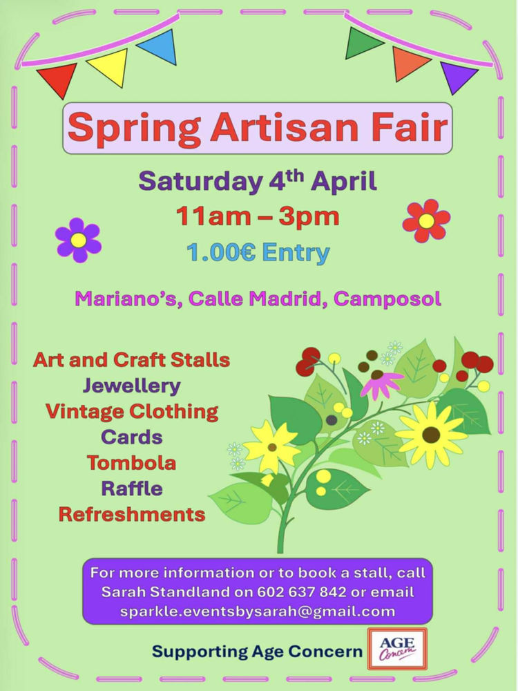 Poster for Spring Artisan Fair
