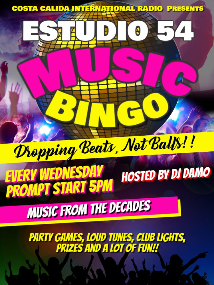 Poster for Music Bingo