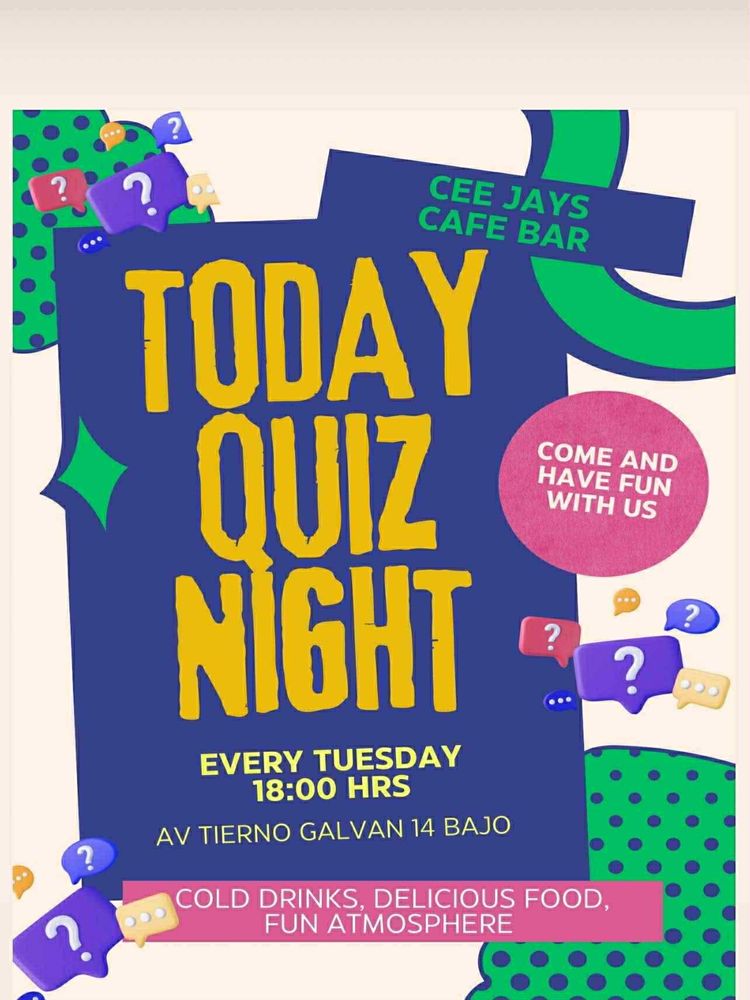 Poster for Quiz Night