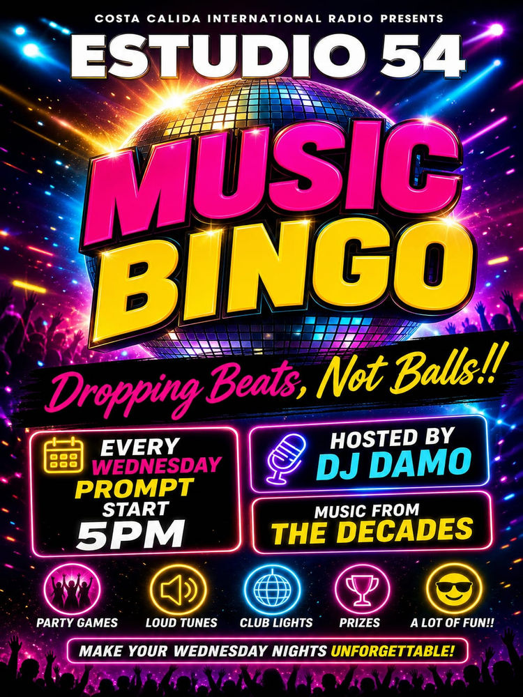 Poster for Music Bingo