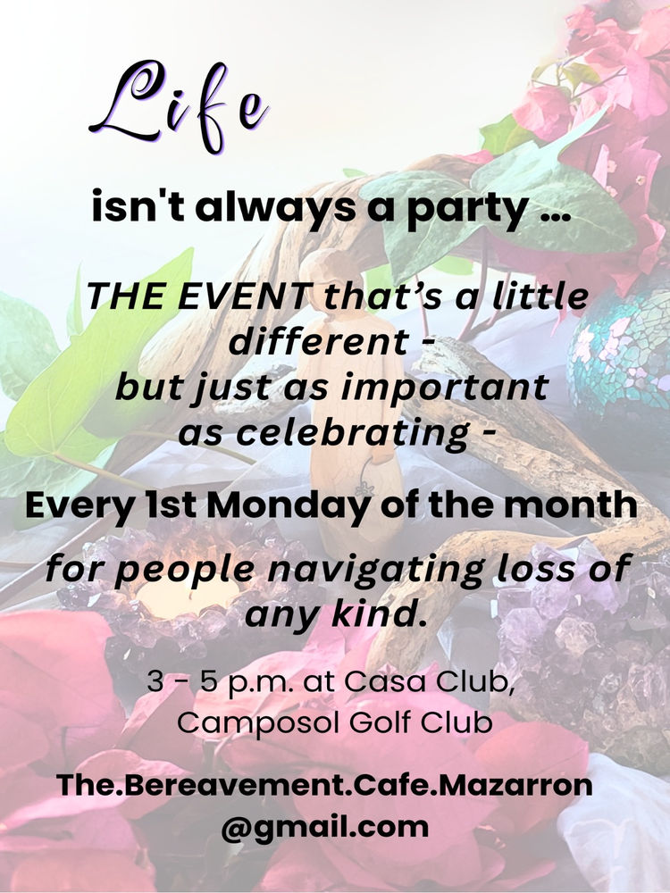Poster for The Bereavement Cafe