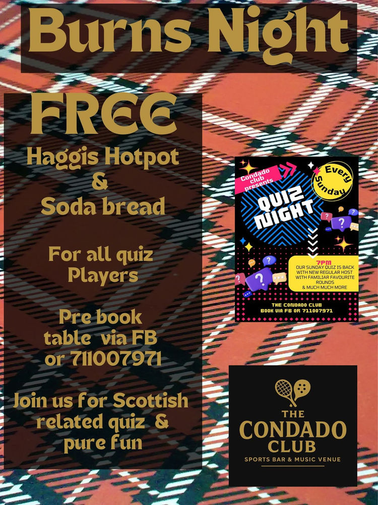 Poster for Burns Night