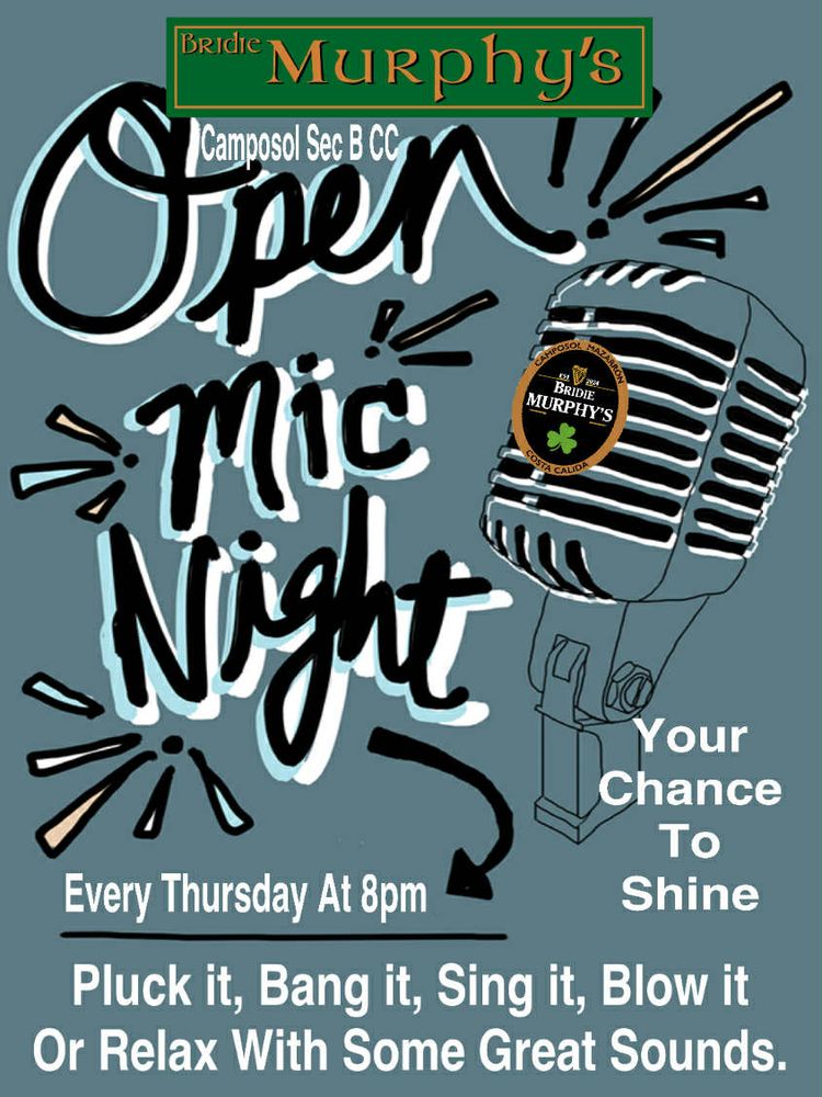 Poster for Open Mic Night