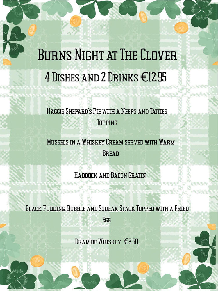 Poster for Burns Night