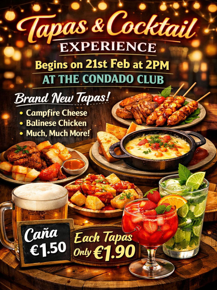 Poster for Tapas & Cocktail Experience