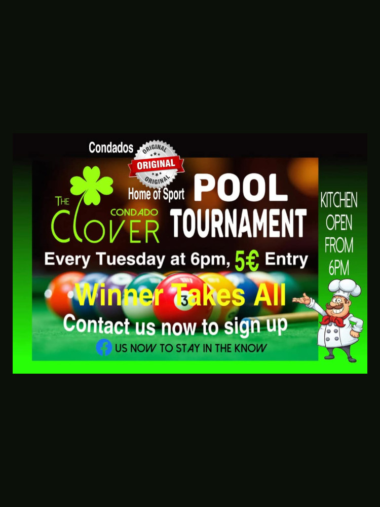 Poster for Pool Tournament