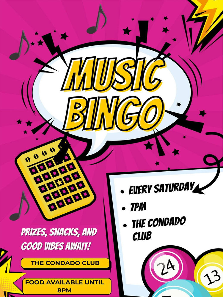 Poster for Music Bingo