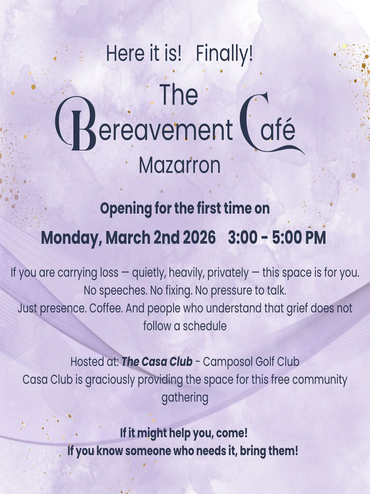 Poster for The Bereavement Café