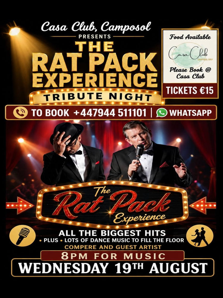 Poster for The Rat Pack Experience